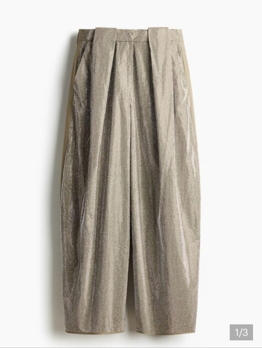 Sz 10 Stella McCartney H&M Embellished Barrel-Leg Pants